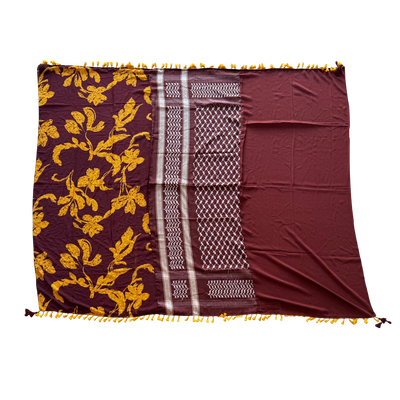 Hatta and Two Fabric Scarf Style 48