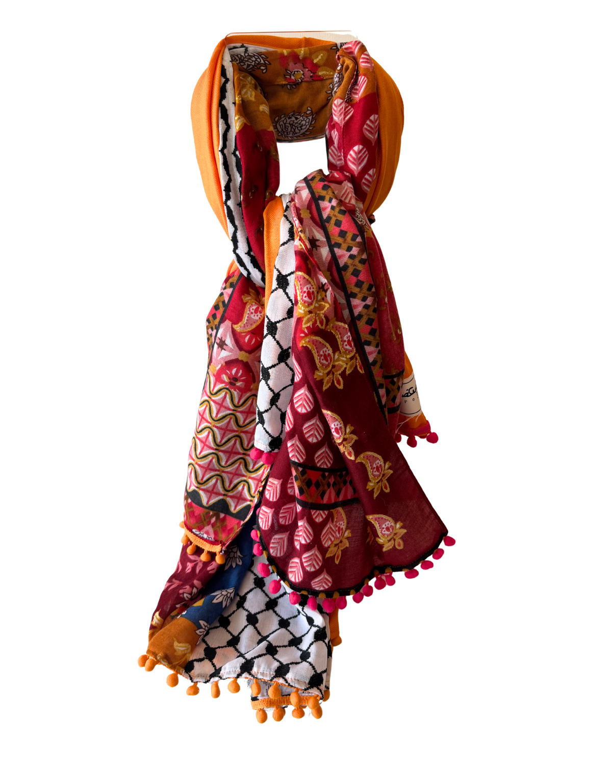 Hatta and Two Fabric Scarf Style 51