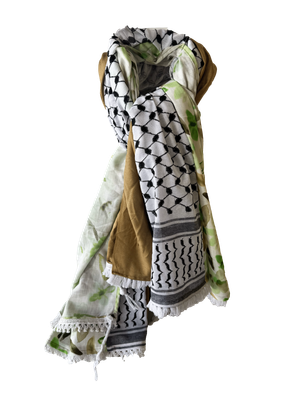 Hatta and Two Fabric Scarf Style 77