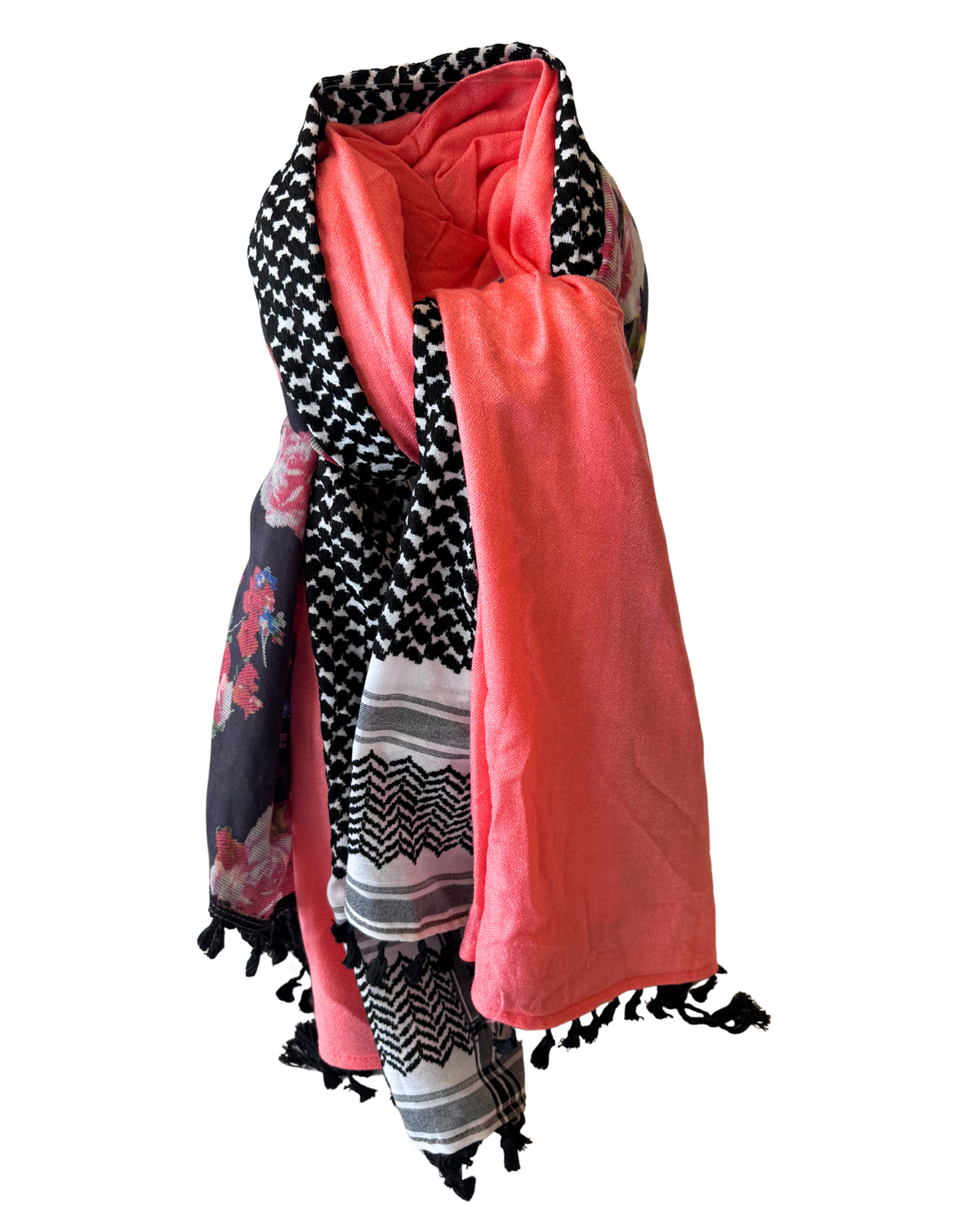 Hatta and Two Fabric Scarf Style 45