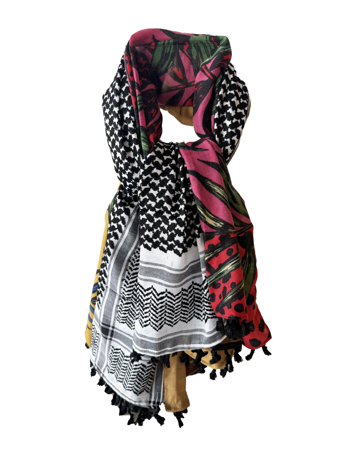 Hatta and Two Fabric Scarf Style 63