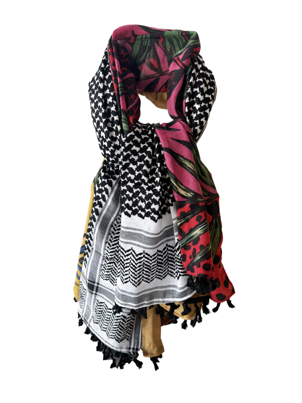 Hatta and Two Fabric Scarf Style 63