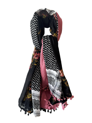 Hatta and Two Fabric Scarf Style 60