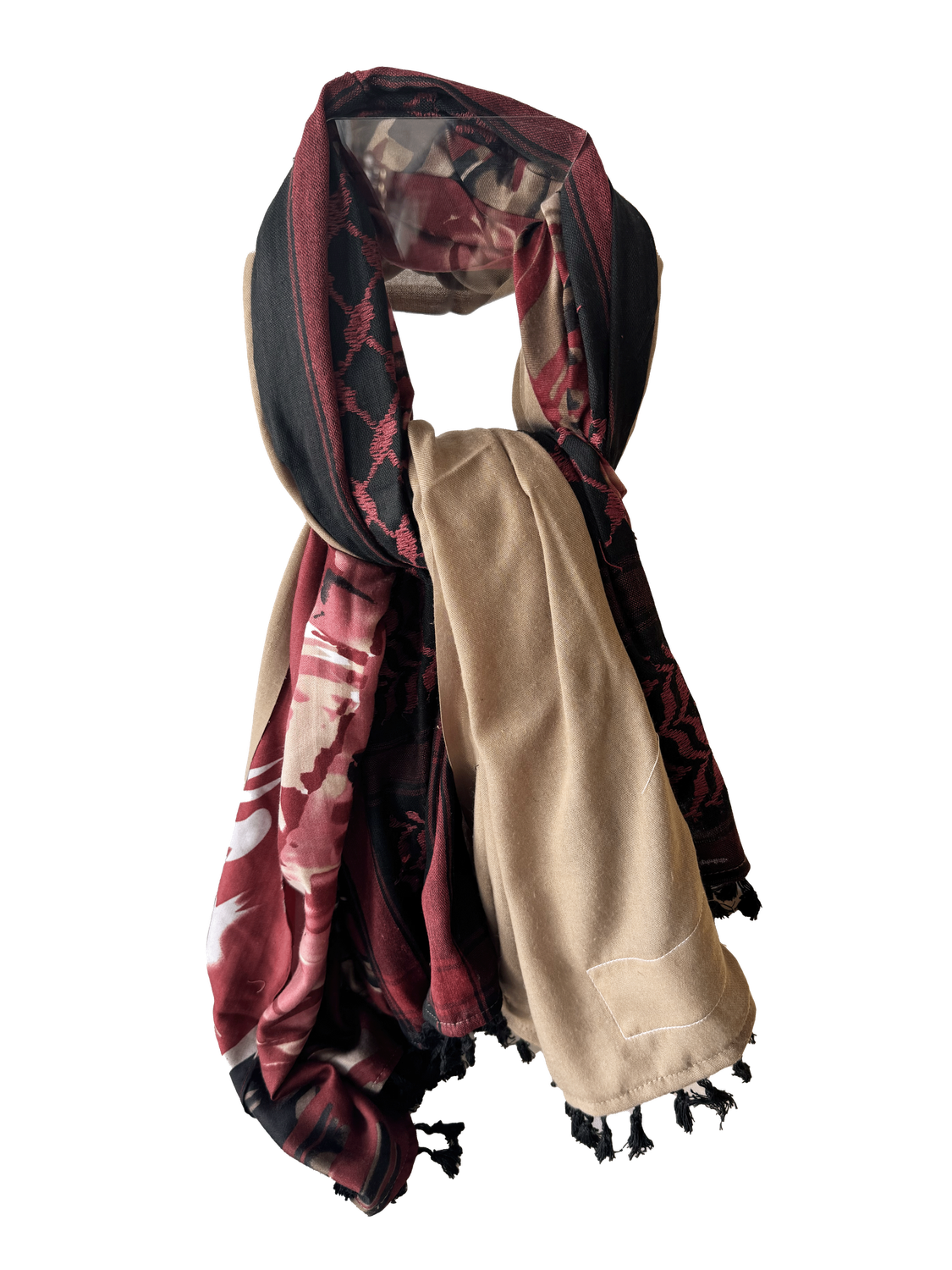Hatta and Two Fabric Scarf Style 56