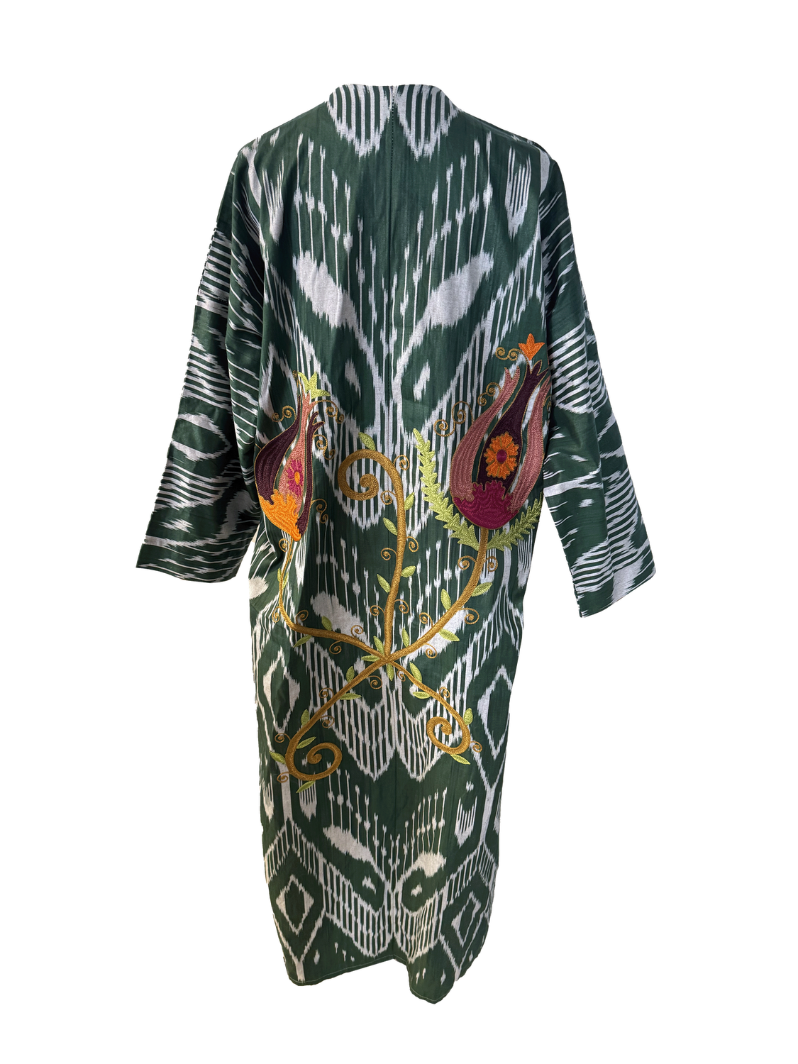 Green Ikat Aghabani Abaya