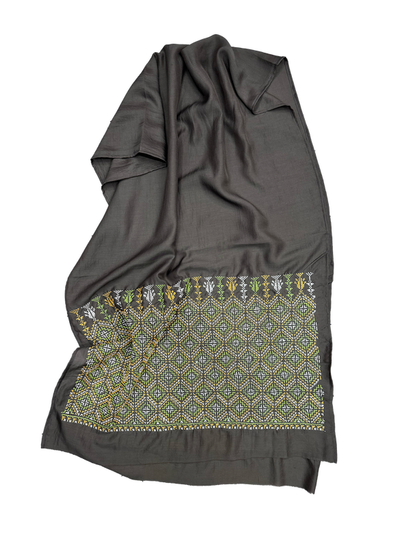 The Embroidered Scarf in Chiffon