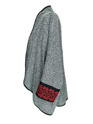 The Round Jacket in Dark Heather Grey