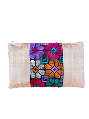 The Hand Embroidered Pouch (Medium)