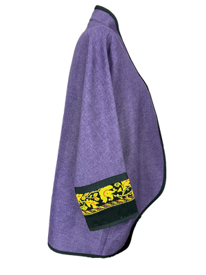 The Round Jacket in Purple