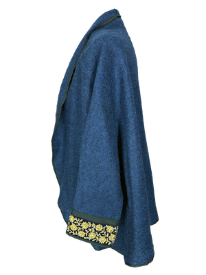 The Round Jacket in Navy Blue