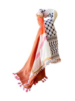 Hatta and Two Fabric Scarf Style 81