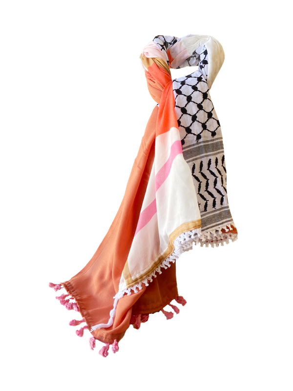 Hatta and Two Fabric Scarf Style 81