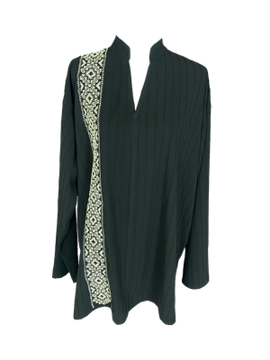 Black Shirt With Embroidery
