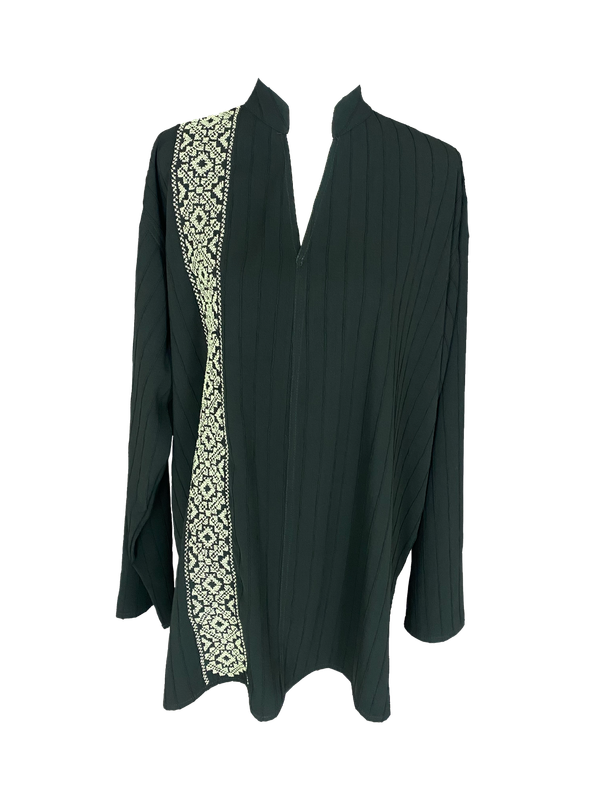 Black Shirt With Embroidery