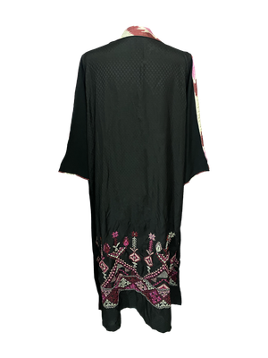 Black Dress With Hand Embroidery and Beading on the Back