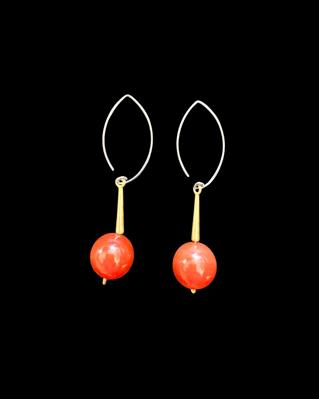 Roman Stick Earrings on Oval Hook