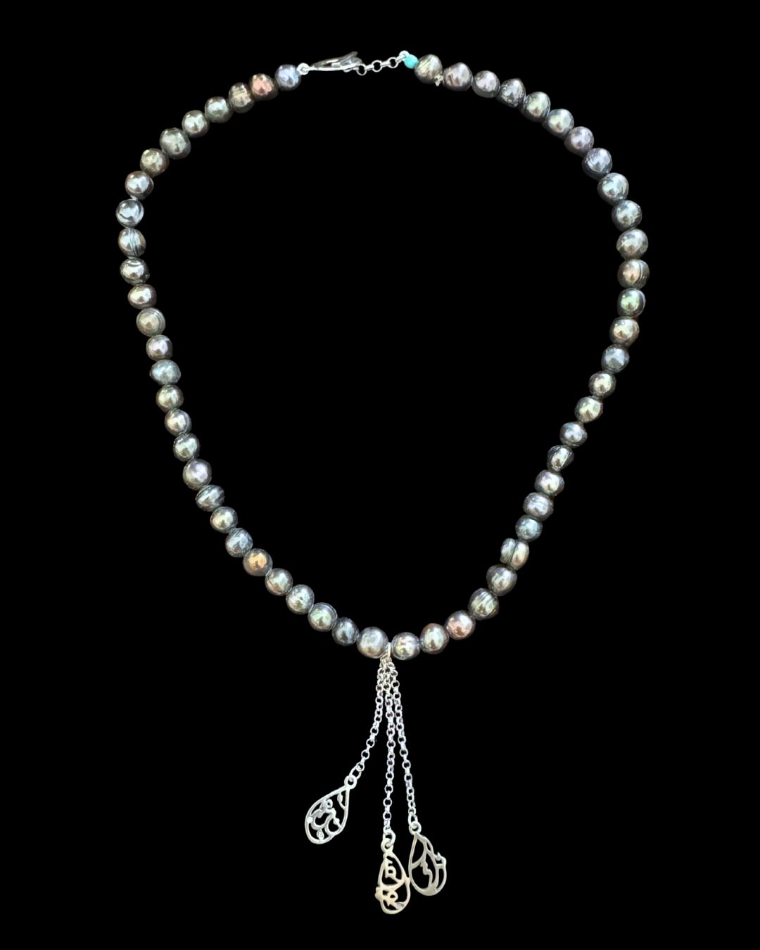 Pearl Necklace with Fallah Khair Hafeth Tassel