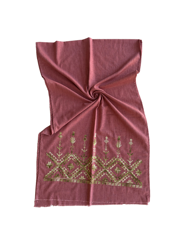 Nadia Dajani x UNHCR Embroidered Cotton Scarf