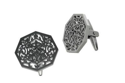 Silver Octagon Cufflinks