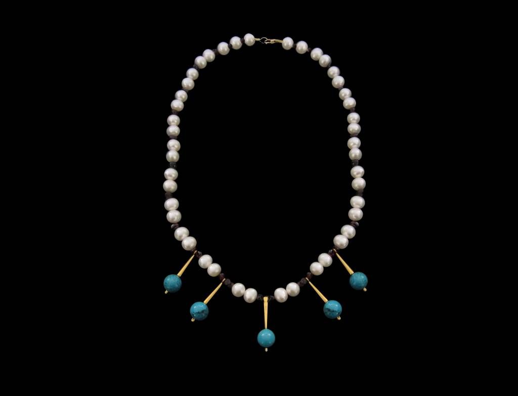 Roman Necklace with 5 Pendants