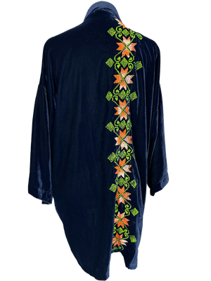 The Cascade Jacket in Navy Velvet
