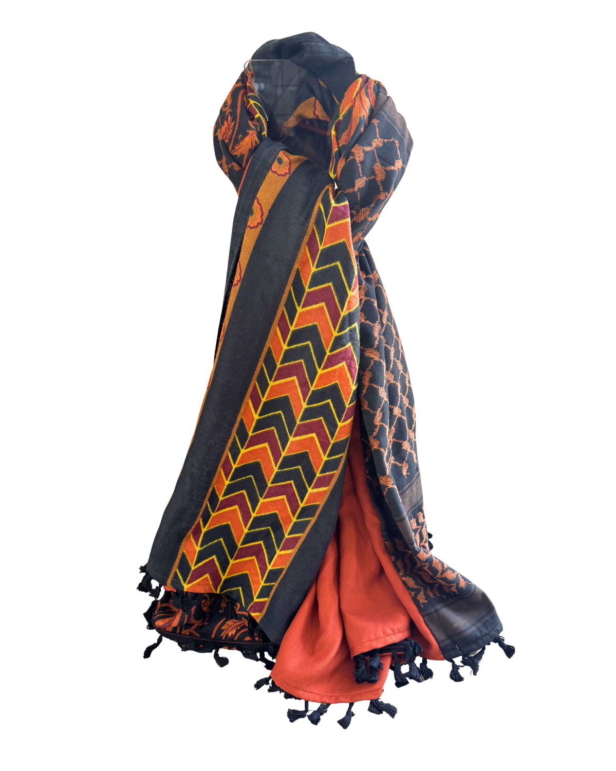 Hatta and Two Fabric Scarf Style 47