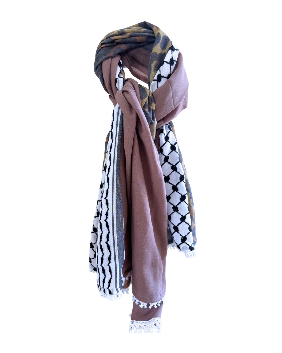 Hatta and Two Fabric Scarf Style 59