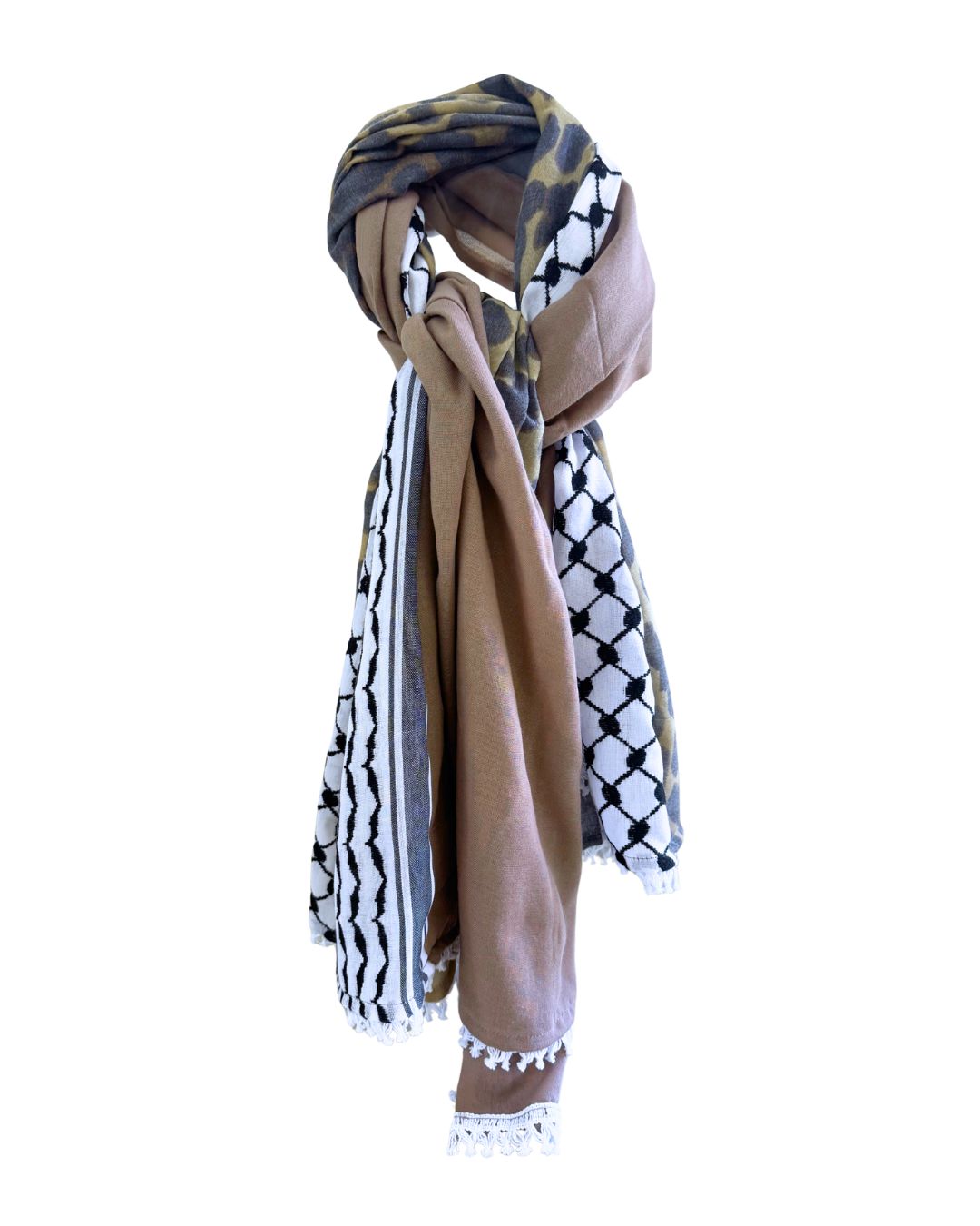 Hatta and Two Fabric Scarf Style 59