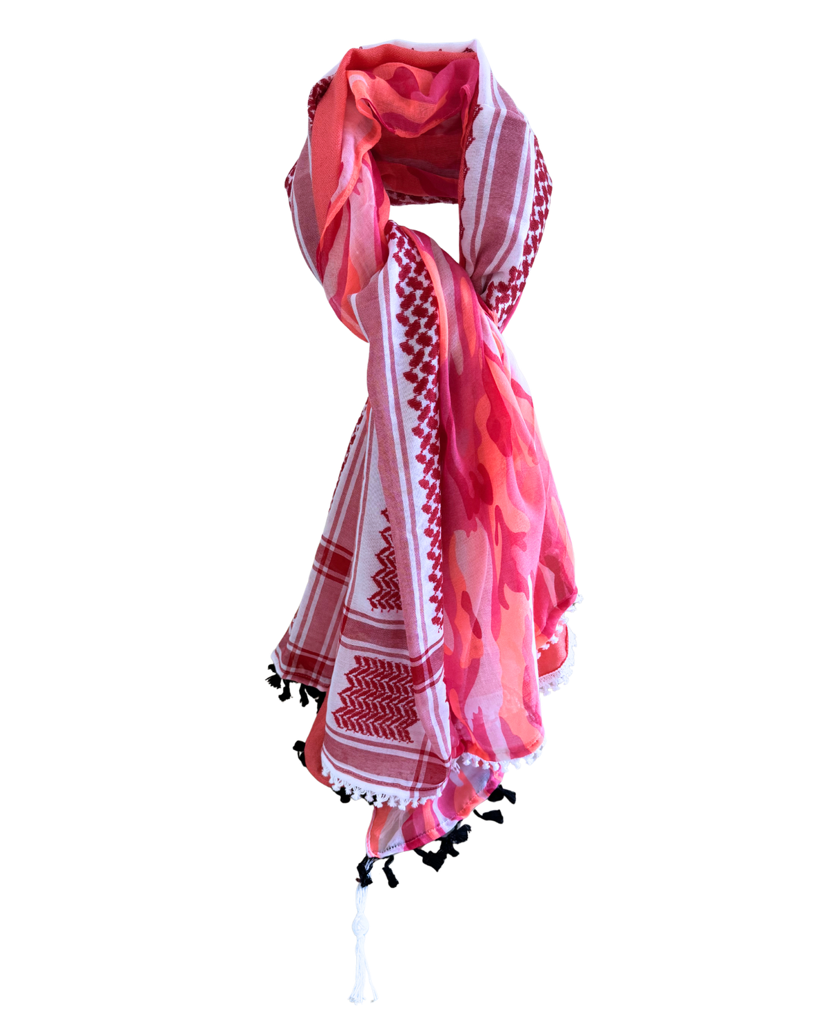 Hatta and Two Fabric Scarf Style 55