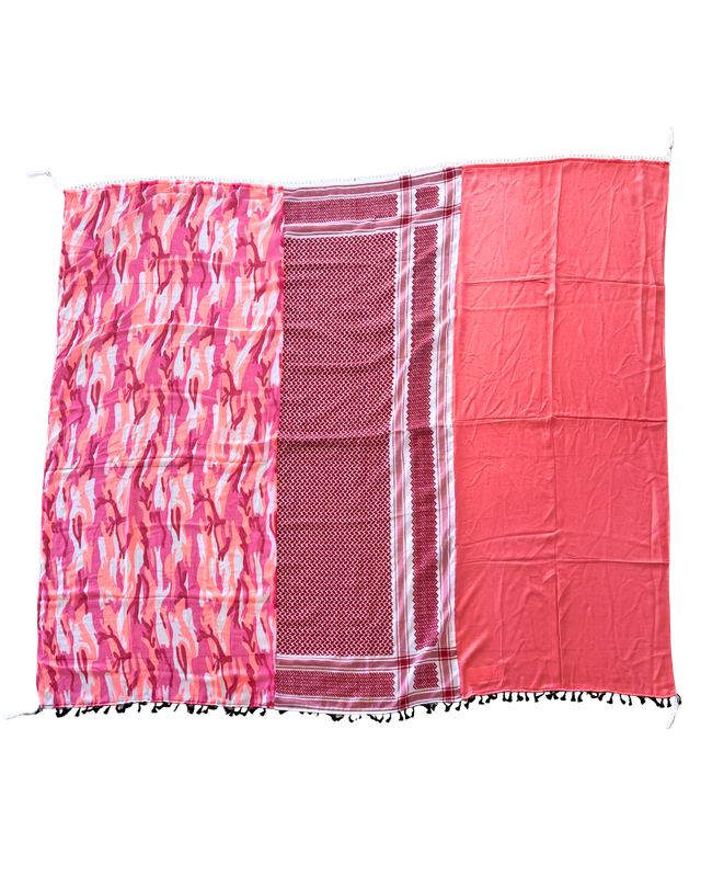Hatta and Two Fabric Scarf Style 55