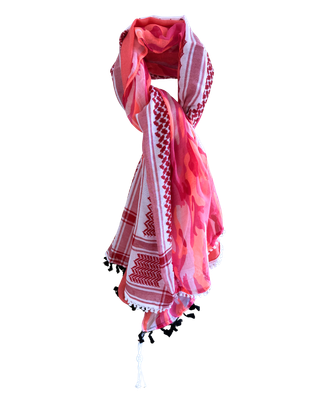 Hatta and Two Fabric Scarf Style 55