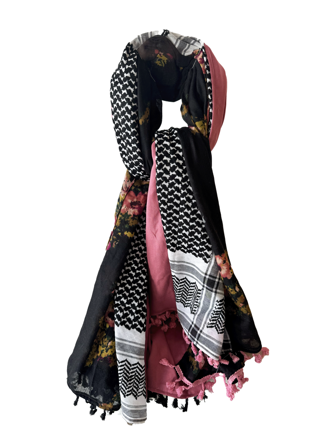 Hatta and Two Fabric Scarf Style 60