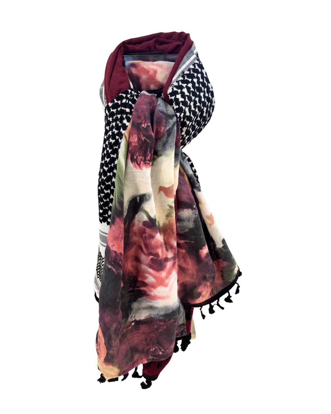 Hatta and Two Fabric Scarf Style 65