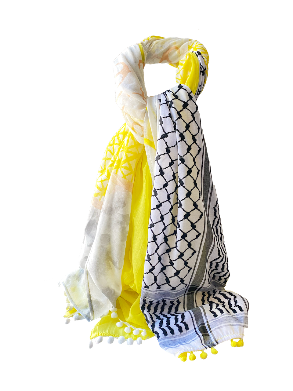 Hatta and Two Fabric Scarf Style 69