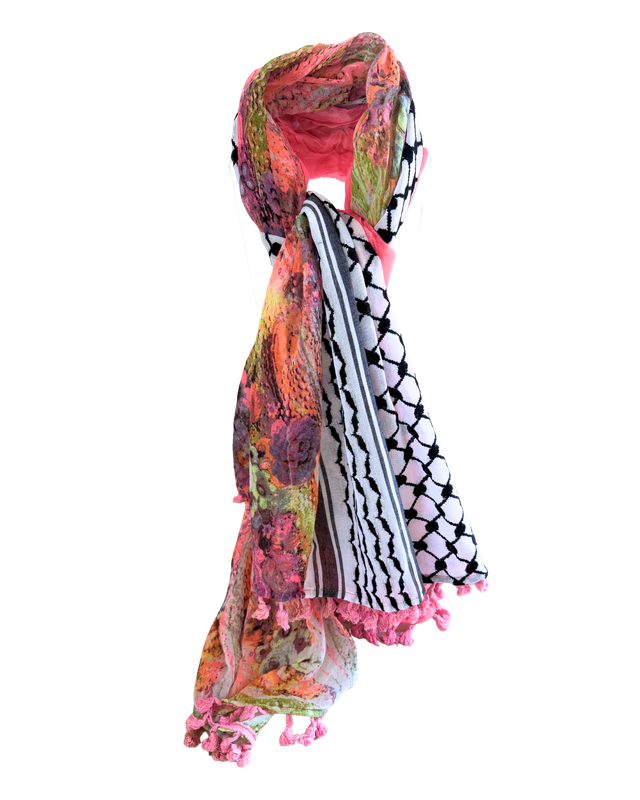 Hatta and Two Fabric Scarf Style 57