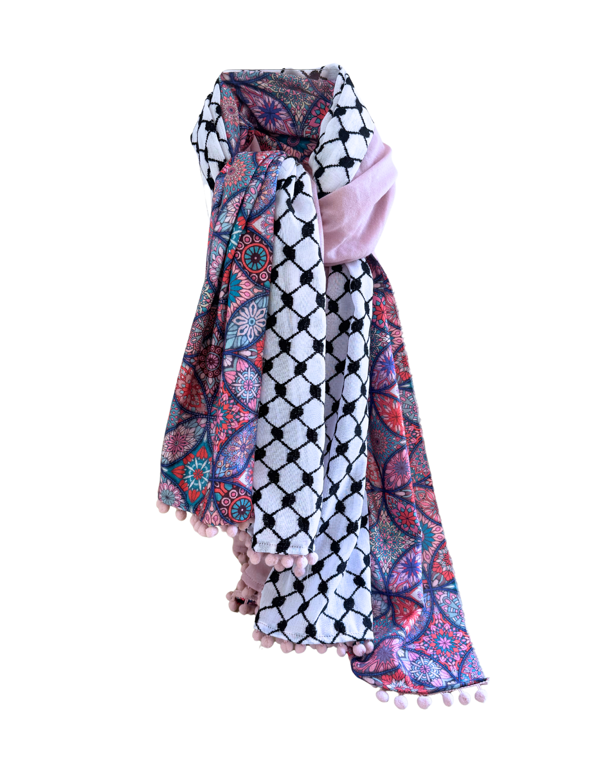 Hatta and Two Fabric Scarf Style 62