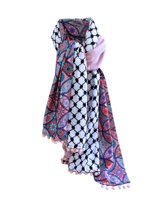 Hatta and Two Fabric Scarf Style 62