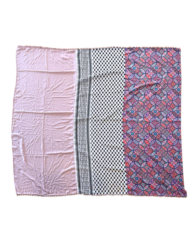 Hatta and Two Fabric Scarf Style 62