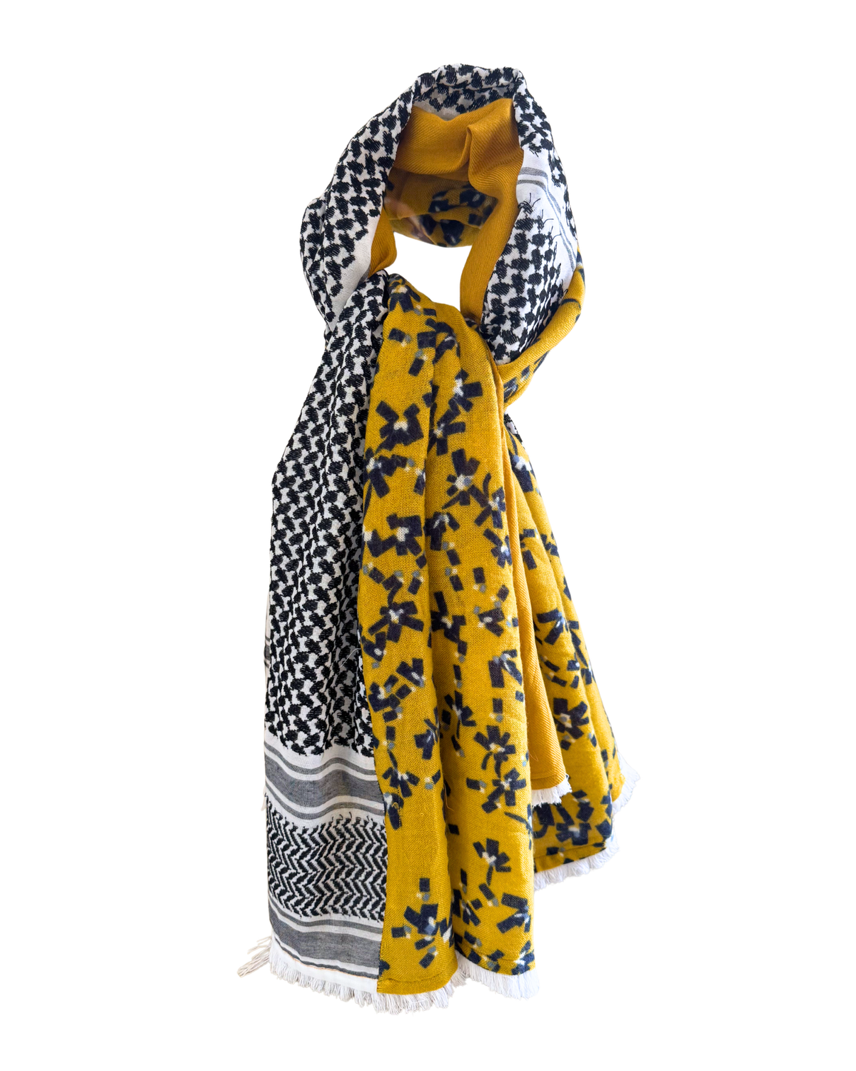 Hatta and Two Fabric Scarf Style 63