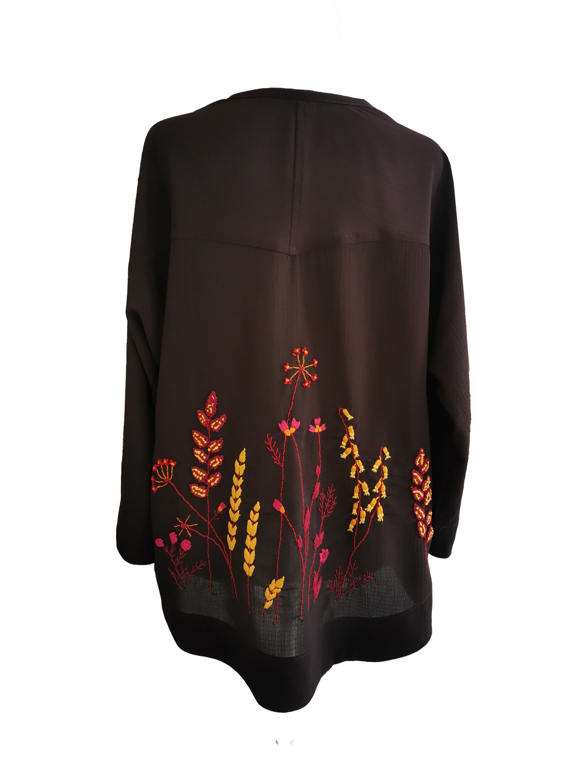 Nadia Dajani x UNHCR Kimono Cut Jacket With Sunset Hand Embroidery