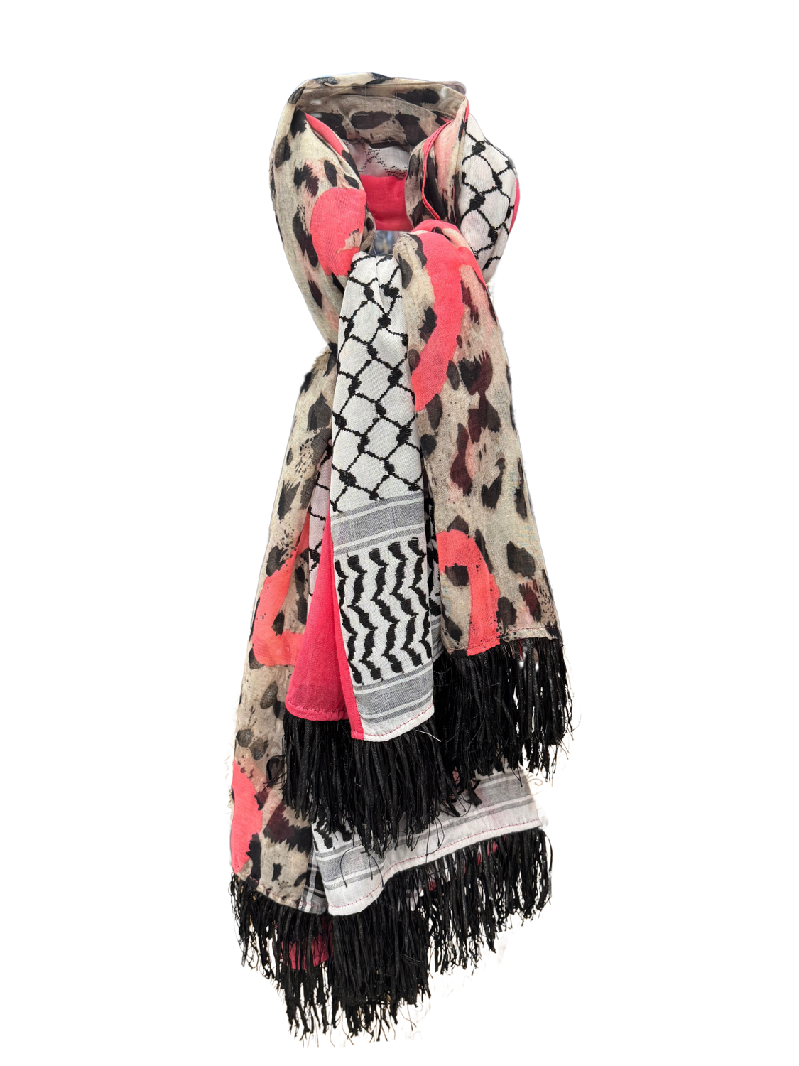 Hatta and Two Fabric Scarf Style 96
