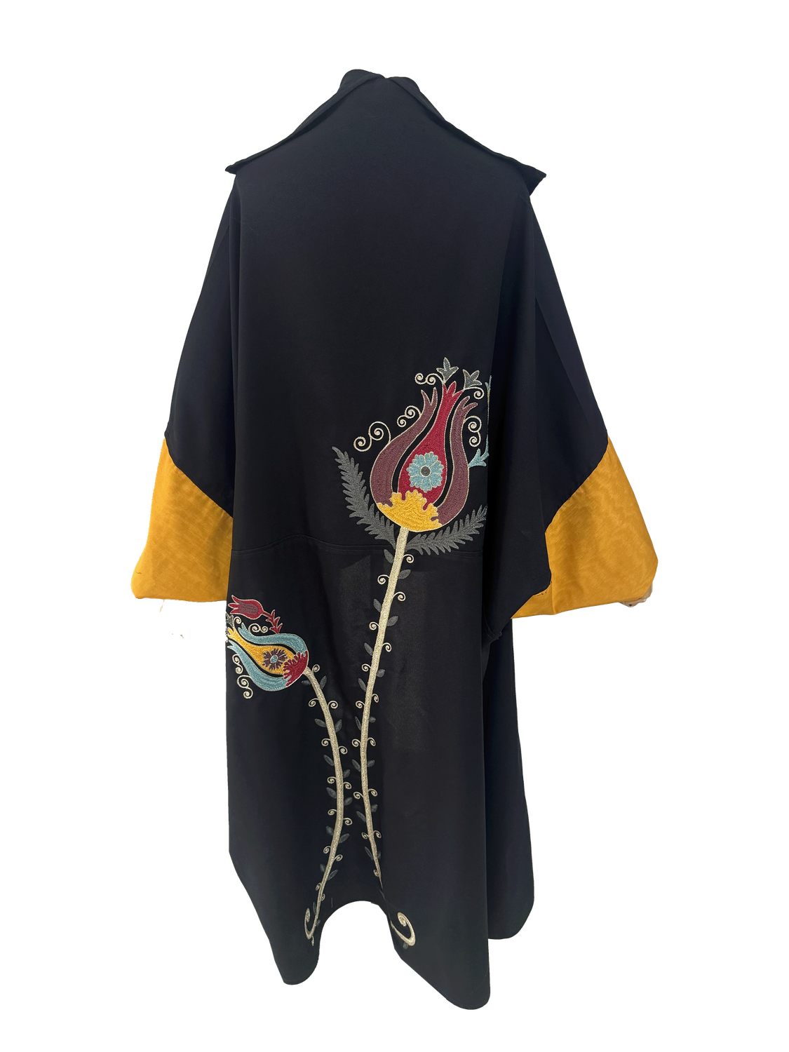 The Aghabani Abaya with Yellow Cuffs