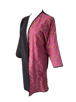 The Classic Abaya in Pink with Hand Embroidery