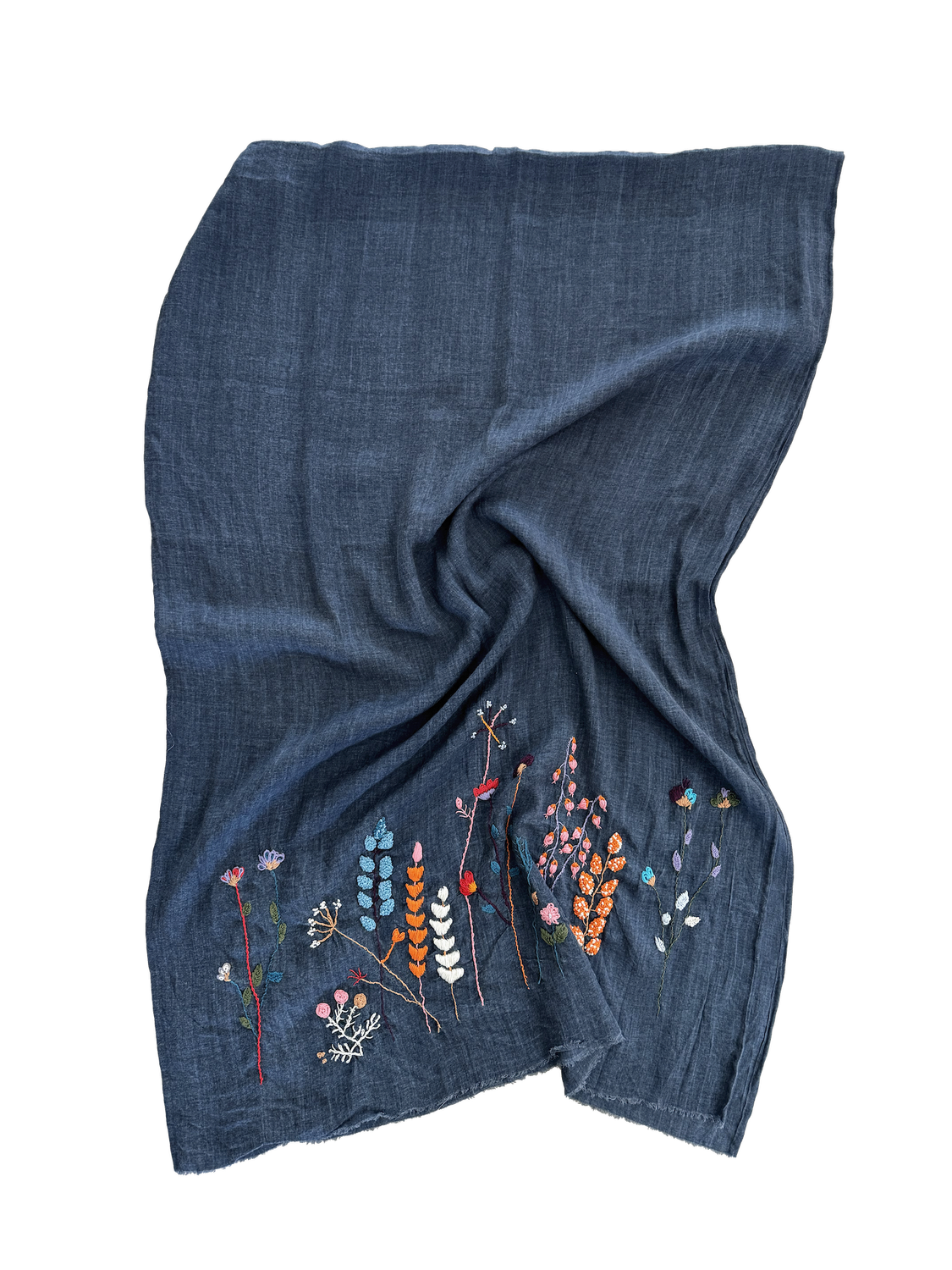 Nadia Dajani x UNHCR Embroidered Flower Scarf