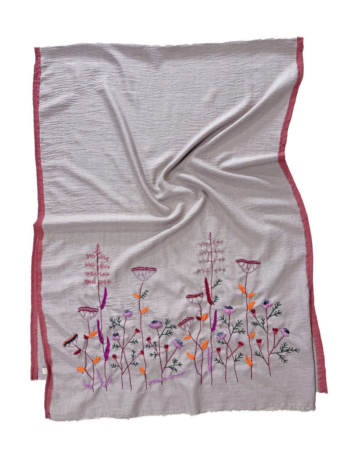 Nadia Dajani x UNHCR Embroidered Flower Scarf