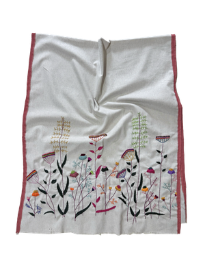Nadia Dajani x UNHCR Embroidered Flower Scarf