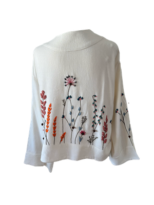 Nadia Dajani x UNHCR Linen Jacket in Orange and White