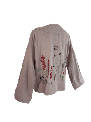 Nadia Dajani x UNHCR Linen Jacket in Lavender II