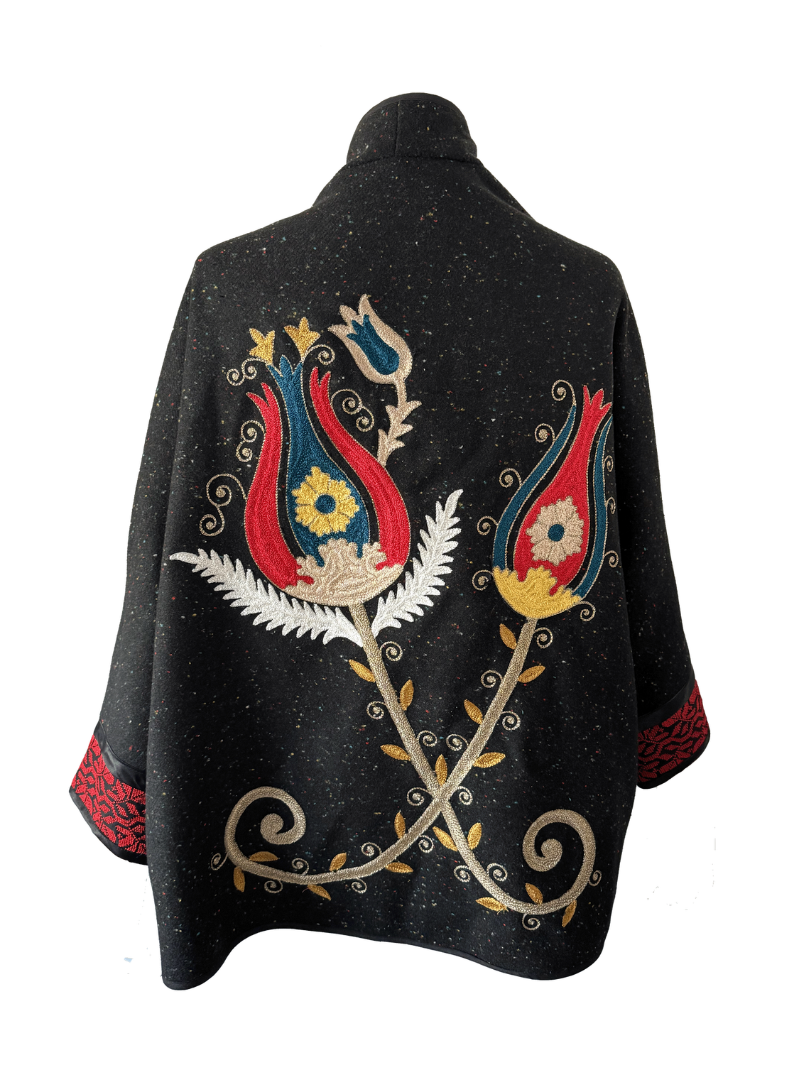 The Polkadot Round Jacket With Aghabani Embroidery