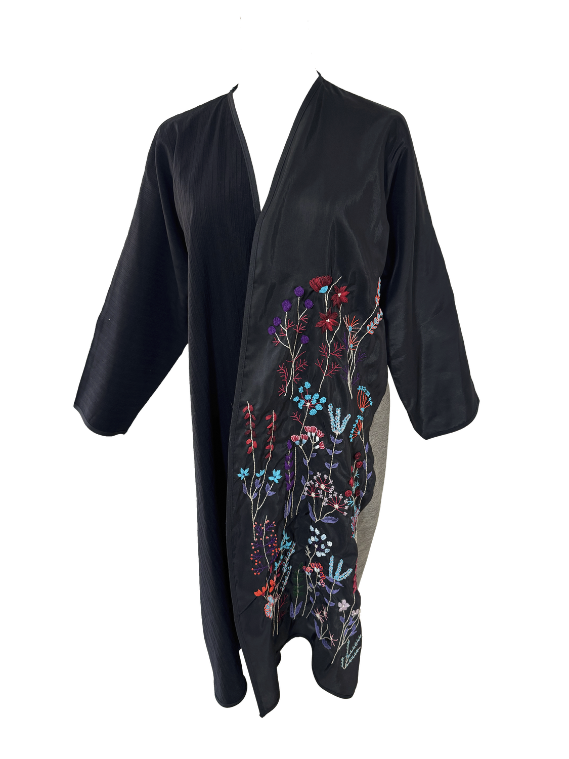 Nadia Dajani x UNHCR Black Floral Abaya